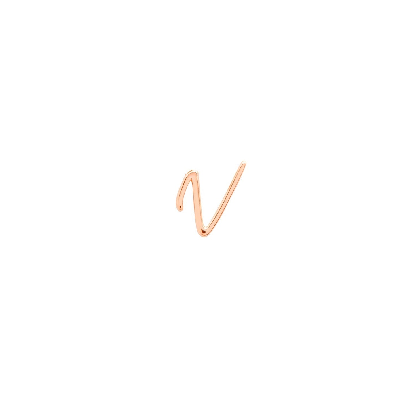 Made Mine Charms - Script Initial Charms (Rose Gold)