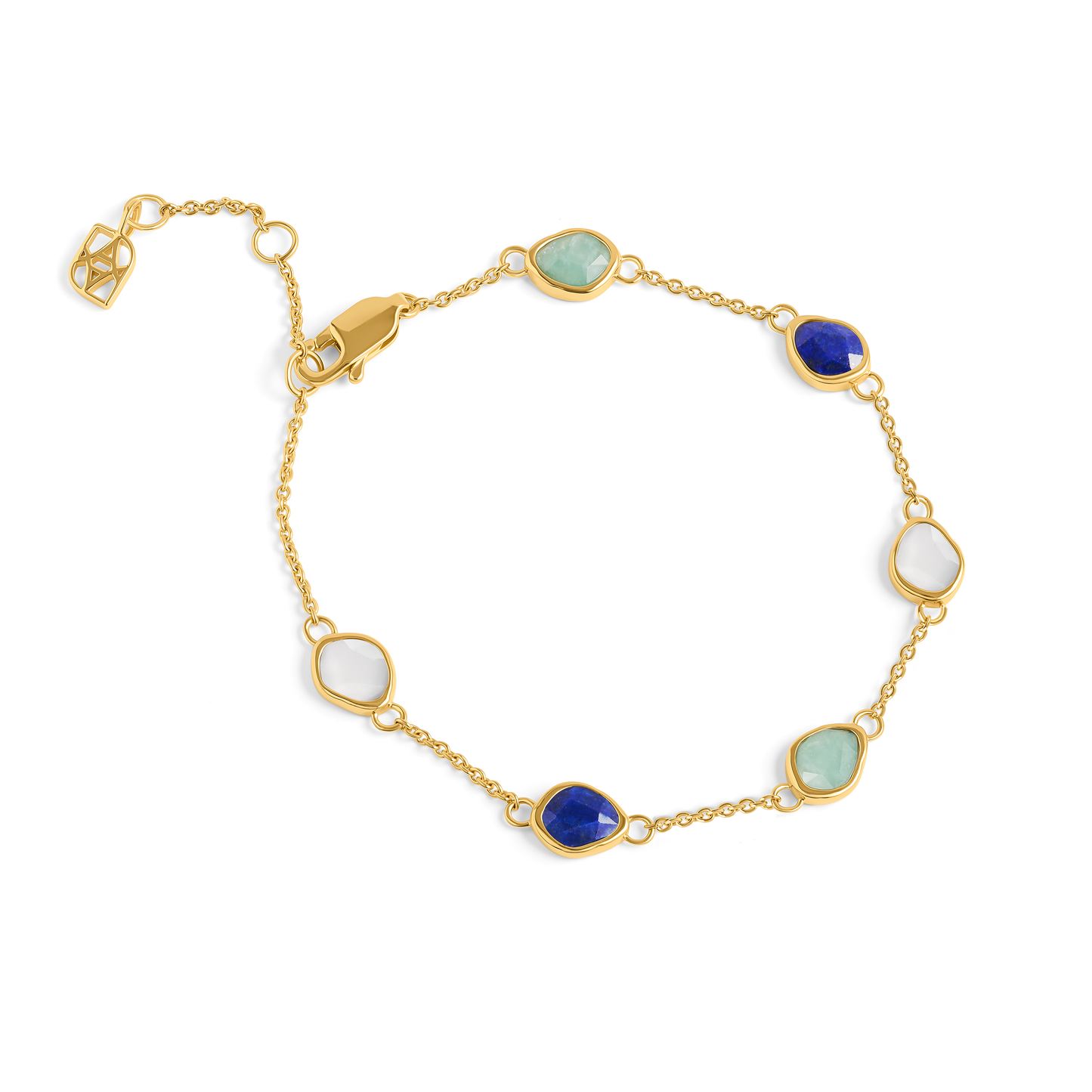 Signature Cut Multi-Gemstone Bracelet (Gold)