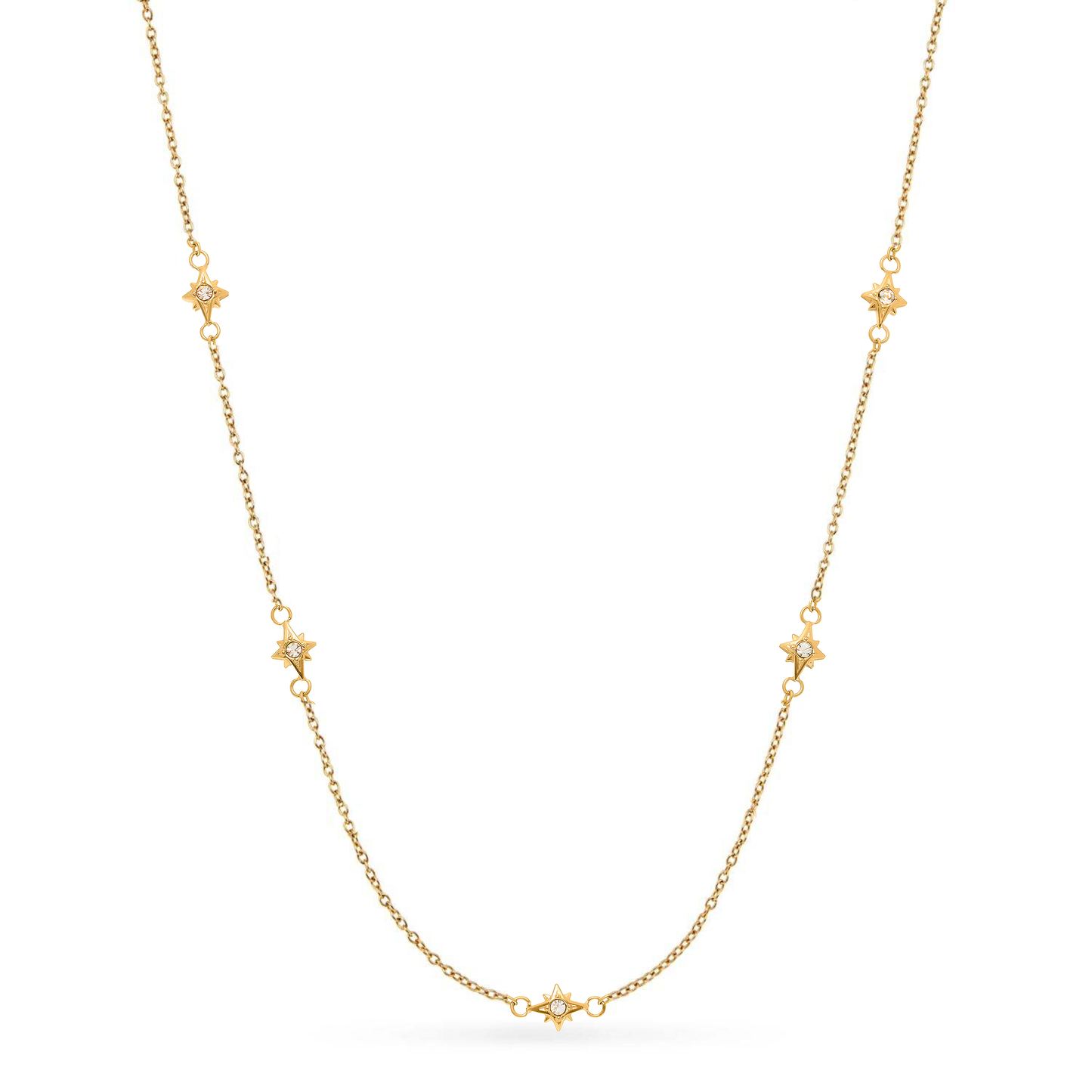 Ocean Charms Sun Necklace (Gold)