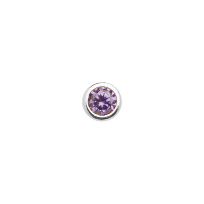 Mini Birthstone Bracelet (Silver)