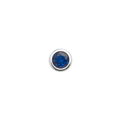 Mini Birthstone Bracelet (Silver)