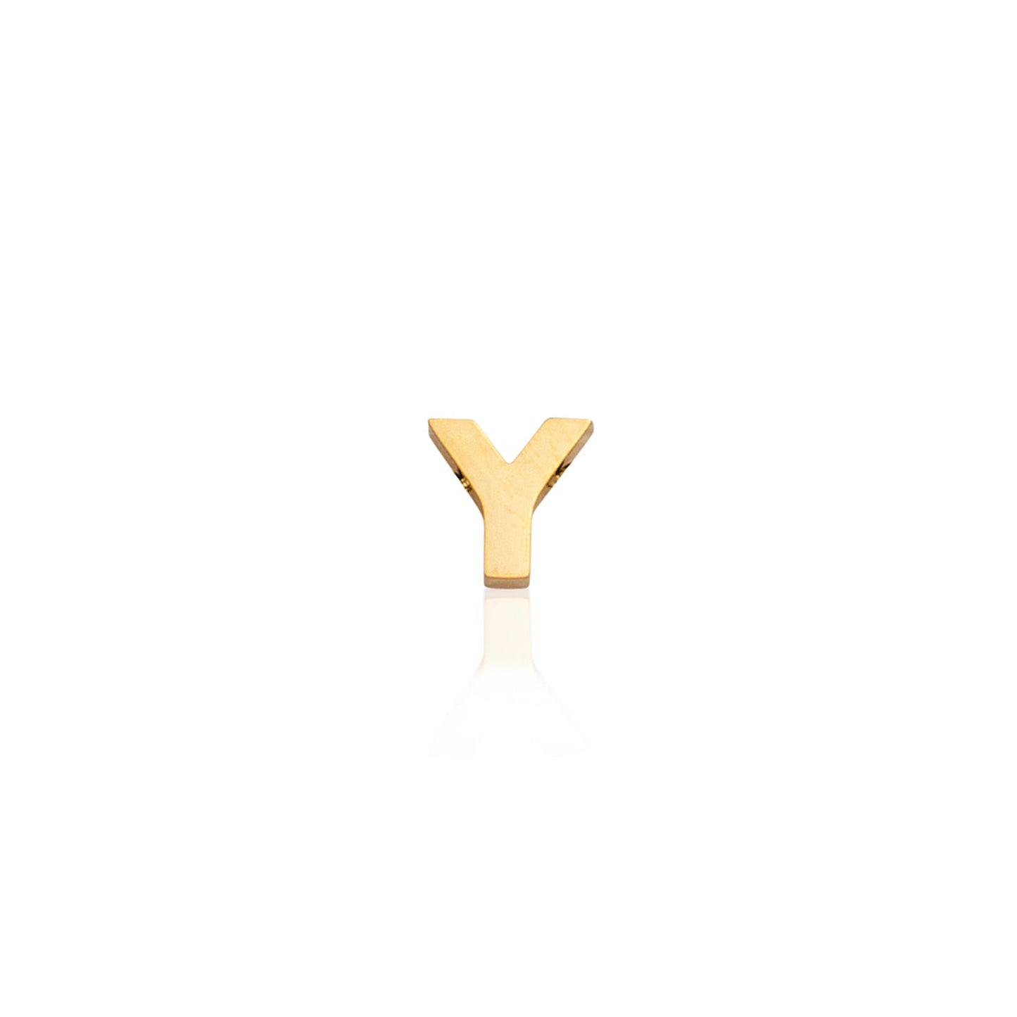 Mini Letter Sphere Chain Necklace (Gold)