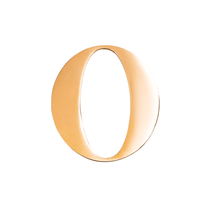 Gold Small Metal Letter