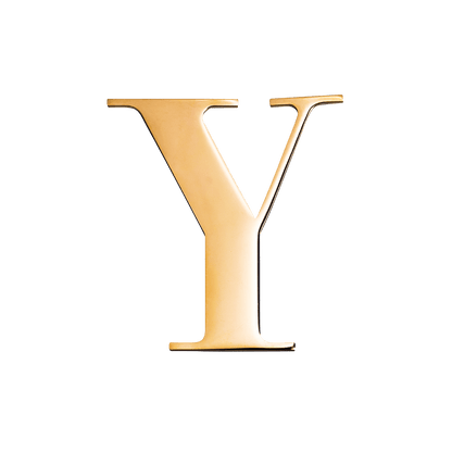 Gold Small Metal Letter