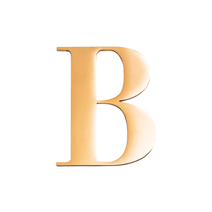 Metal Letter Pins (Gold)