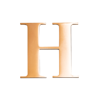 Small Metal Letter Pins (Gold)