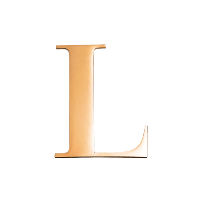 Large Metal Letters - Gold