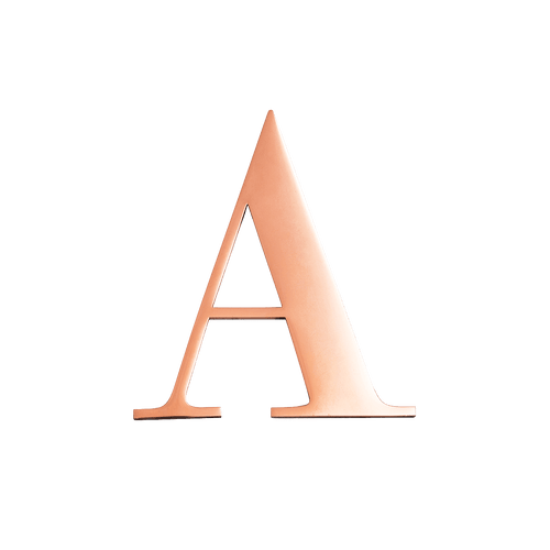 Large Metal Letters - Silver