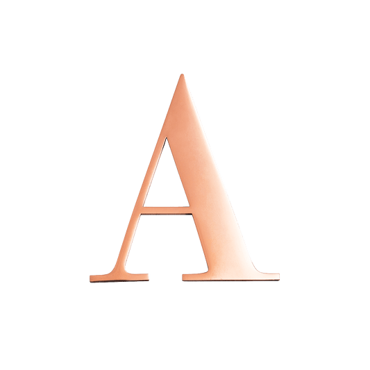 Large Metal Letters - Silver