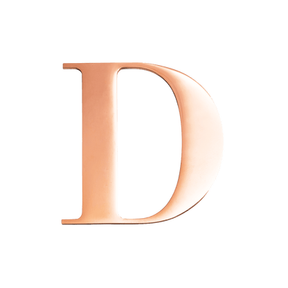 Large Metal Letters - Silver