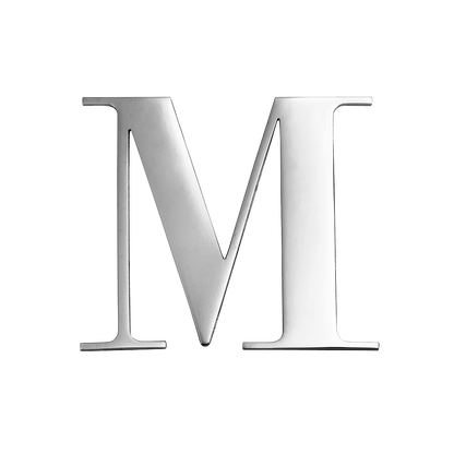 Large Metal Letters - Silver