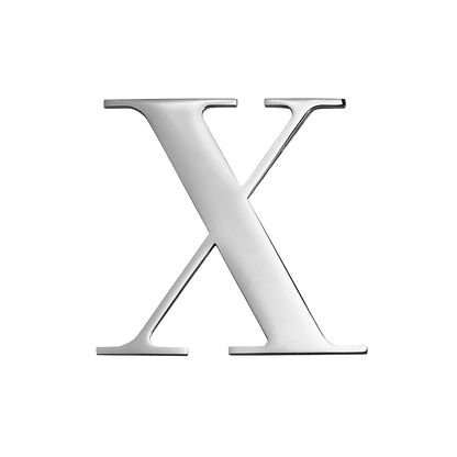Large Metal Letters - Silver