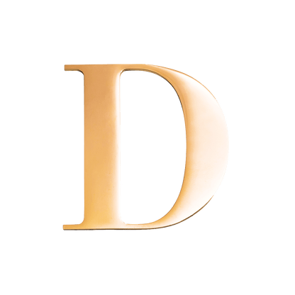 Large Metal Letters - Silver