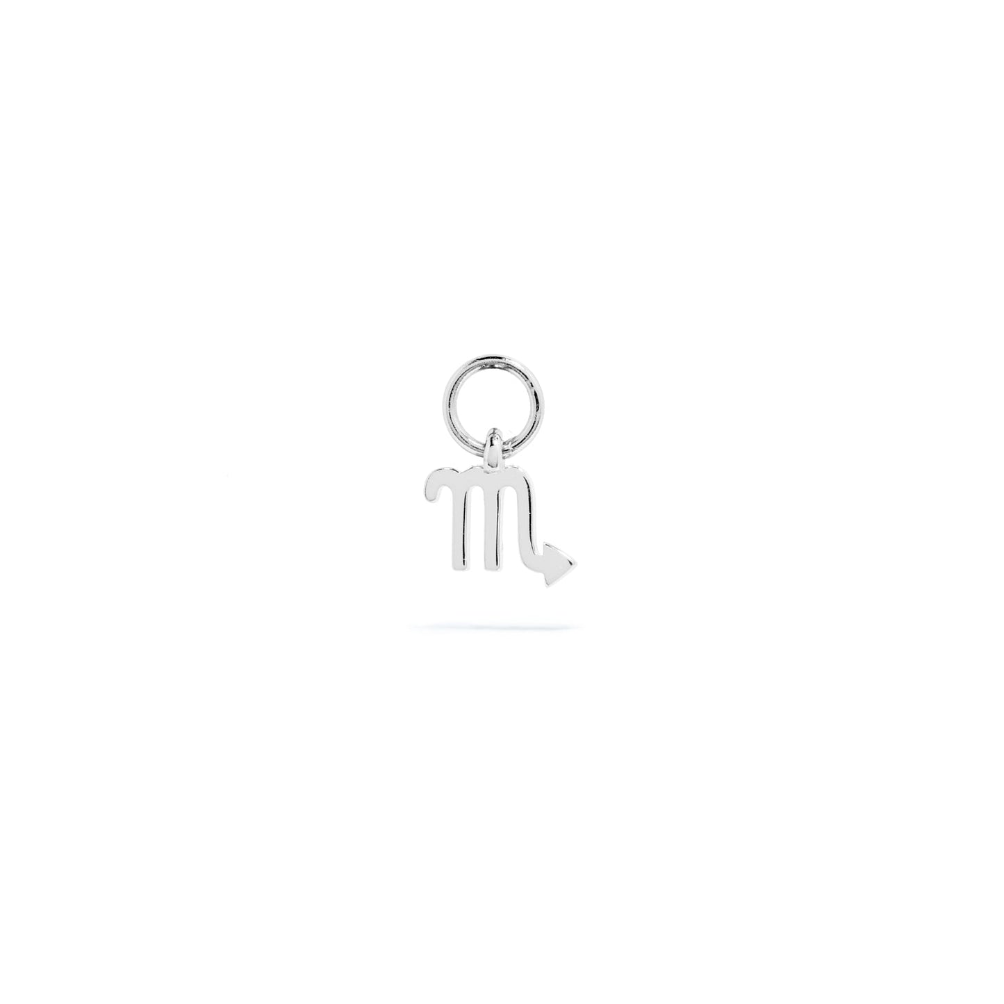 Stories Mini Zodiac Hoop Charm (Silver)