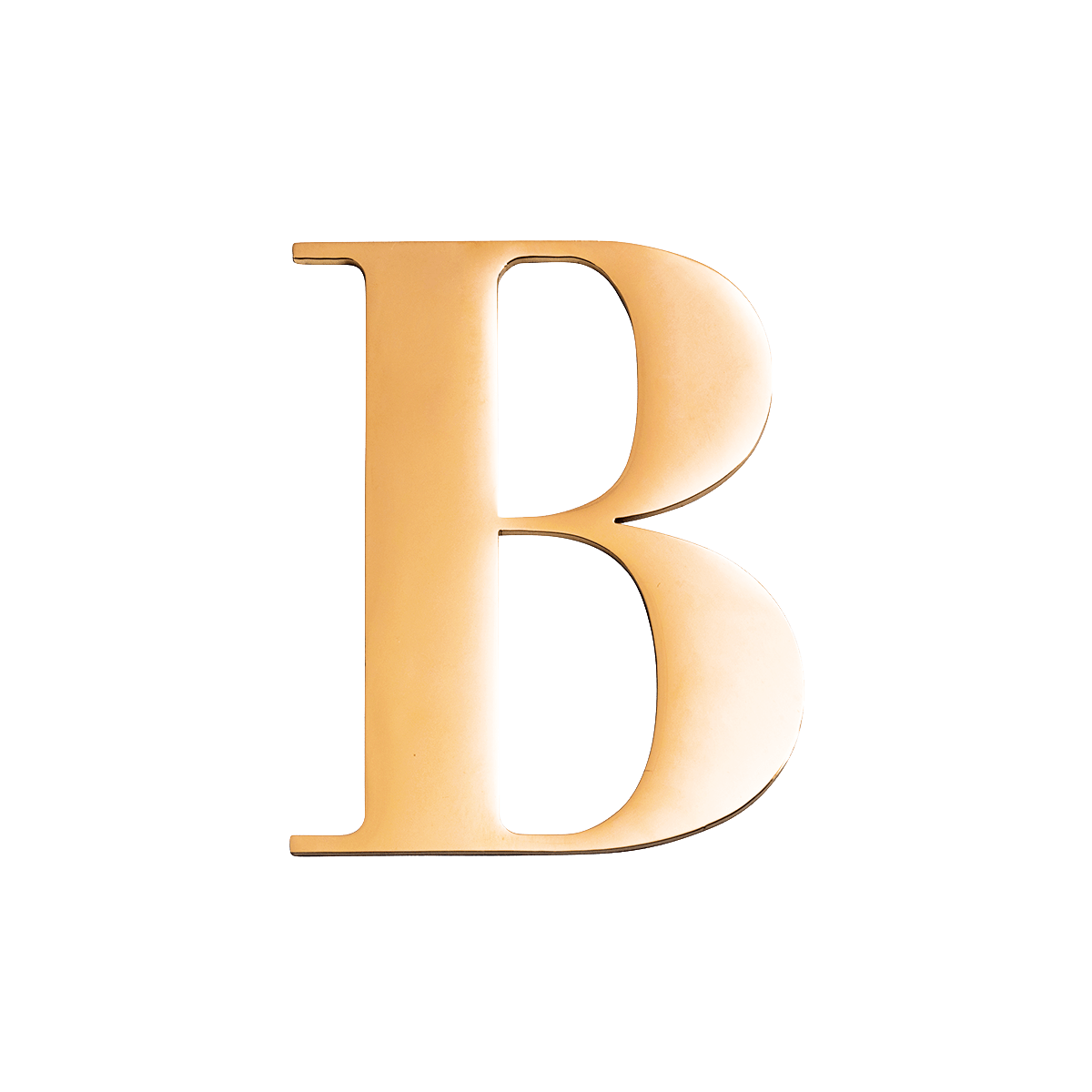 Metal Key Ring Letter (Gold)