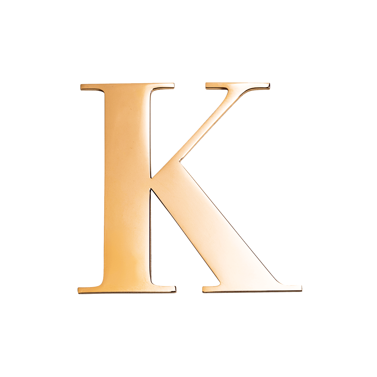 Metal Key Ring Letter (Gold)