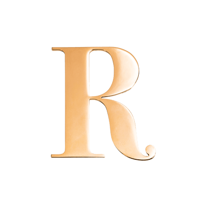 Metal Key Ring Letter (Gold)