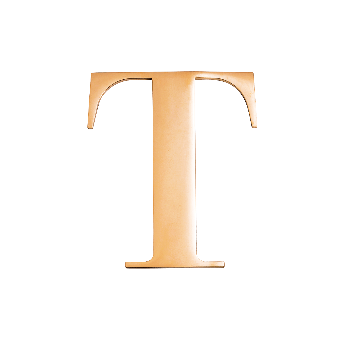 Metal Key Ring Letter (Gold)