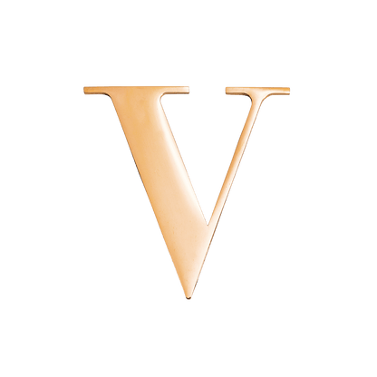 Metal Key Ring Letter (Gold)