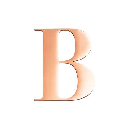 Rose Gold Small Metal Letter
