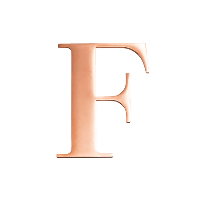 Rose Gold Small Metal Letter