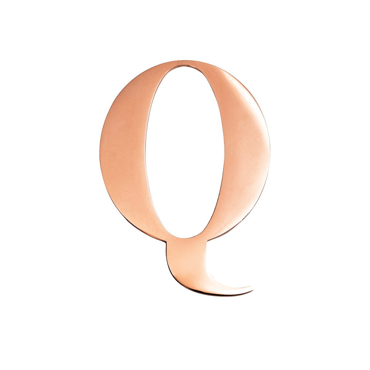 Rose Gold Small Metal Letter