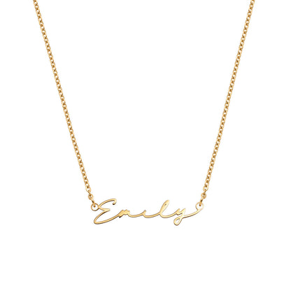Signature Name Necklace - Gold
